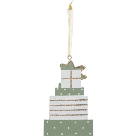 SDN HOLZ STAPEL GESCHENKE 11CM - Feeric lights & christmas