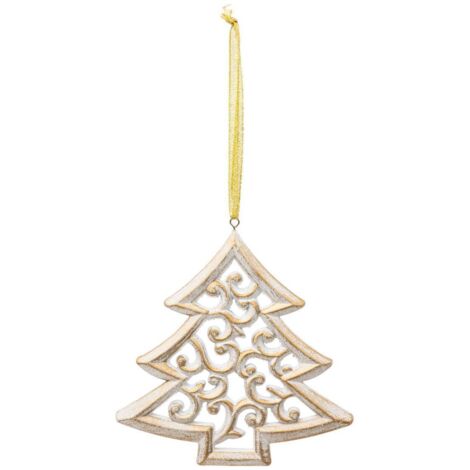 SDN HOLZ TANNE BL ARABESQ 15CM - Feeric lights & christmas