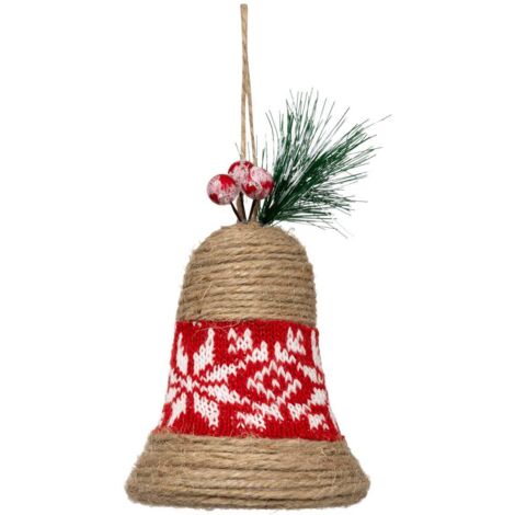 SDN JUTE GLOCKE BEEREN RG 9CM - Feeric lights & christmas