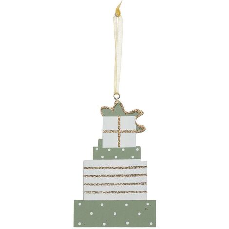SDN MADERA REGALO PILA 11CM - Feeric lights & christmas