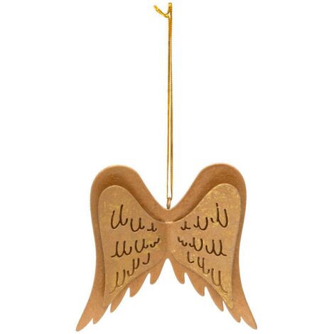 SDN METAL ALAS DE ANGEL DORADAS 11CM - Feeric lights & christmas