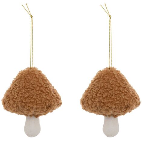 SDN PLAST CHAMPI X2 DOUDOU 6CM - Feeric lights & christmas