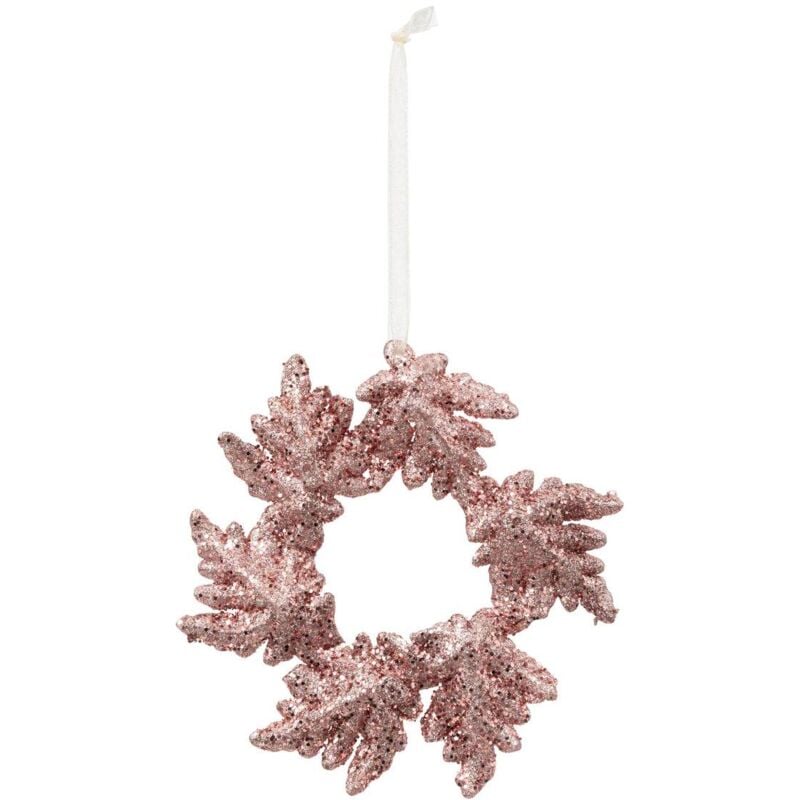 Fééric Lights And Christmas - Ghirlanda decorativa per albero di natale fiore rosa 13cm - Atmosphera créateur d'intérieur