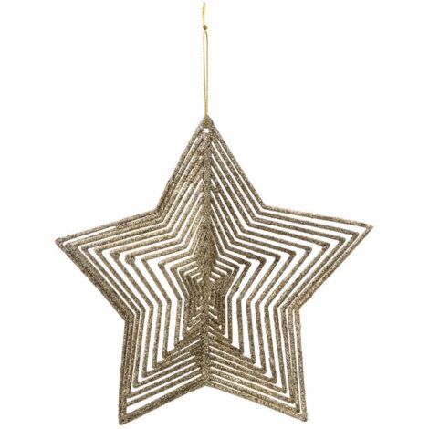SDN PLAST ETOILE 3D CHAMP 17CM - Feeric lights & christmas