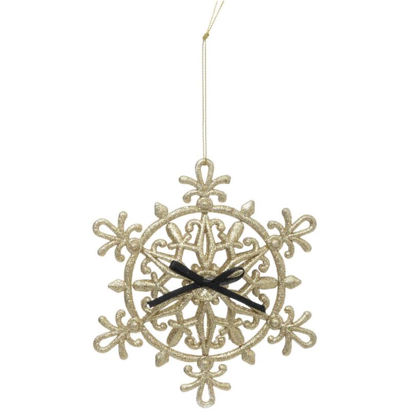 Fééric Lights And Christmas - Decorazione per albero con fiocco di neve oro nudo 14 cm - Atmosphera créateur d'intérieur