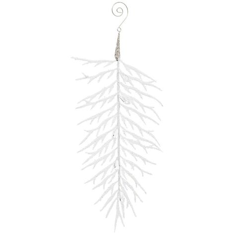Sdn plast fougere bianco 34cm - Feeric lights & christmas