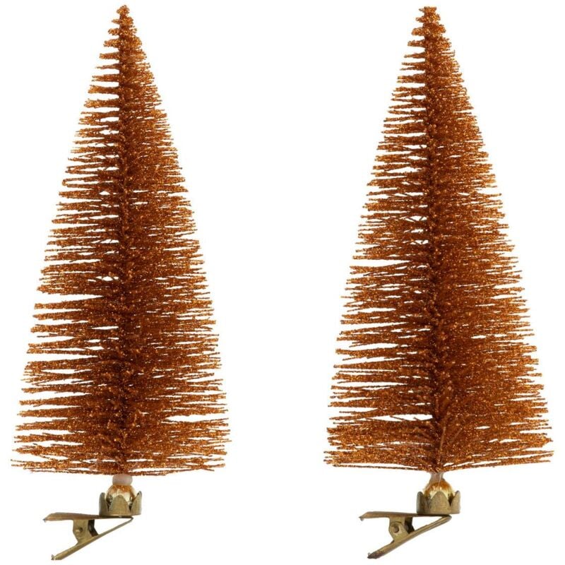 Decorazione per albero di natale x2 abete di rame 16cm - Atmosphera créateur d'intérieur