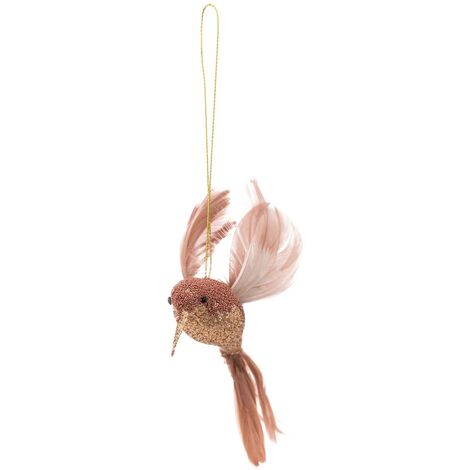 Sdn plast uccello piccolo oro 12cm - Feeric lights & christmas