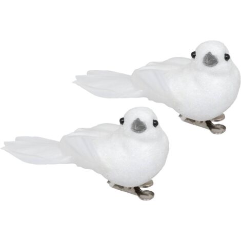 SDN PLF AVES X2 BLANCO 10CM - Feeric lights & christmas