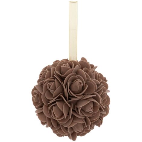 SDN PLF BOULE FLEURS MARR 10CM - Feeric lights & christmas