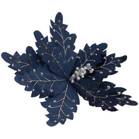 SDN POINSETTIA AZUL NOCHE 36CM - Feeric lights & christmas