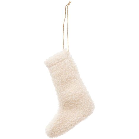SDN TEXT STIEFEL WOLLE BL 18CM - Feeric lights & christmas