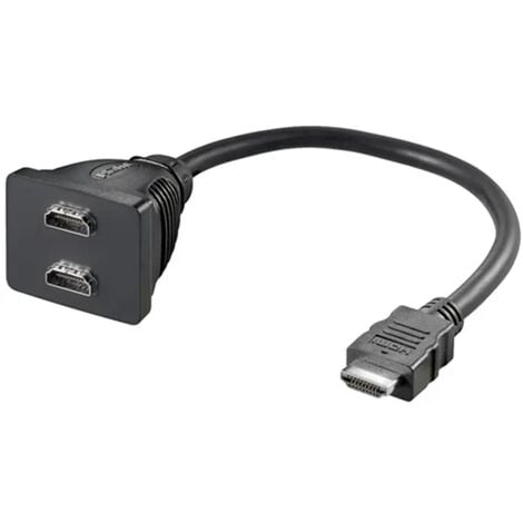sdoppiatore hdmi adattatore doppio hdmi 19 pin con cavo