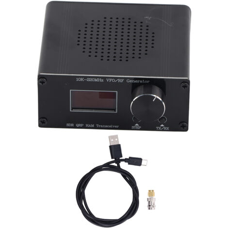 SDR QRP Ricetrasmettitore HF HAM Oscillatore a frequenza variabile VFO Generatore RF 10K‑220 MHz