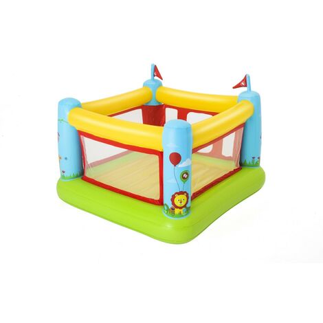 Bestway 53093 Play Center Friendly Woods con Spruzzi 295x199x130 con  Scivolo Cerchi e Palline