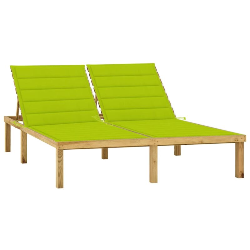 Furniture Limited - Prendisole Doppio e Cuscini Verde Brillante