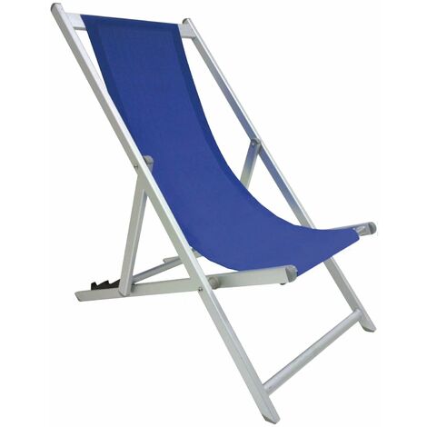 Sdraio da spiaggia in alluminio Summer -  Blue