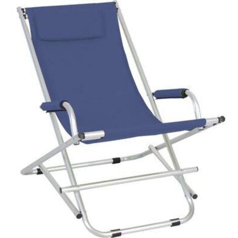 SDRAIO DONDOLINO DOMUS - ALLUMINIO/POLY BLU CM 99X60H.CM 73 - 1 pezzo