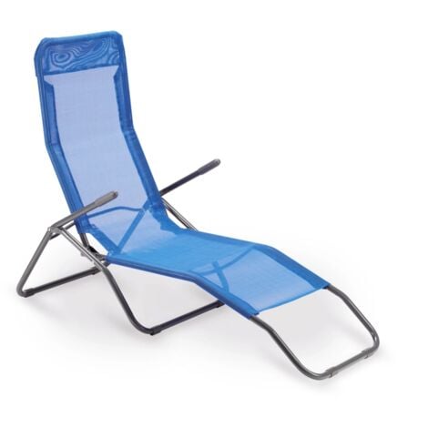 Sdraio Formentera basculante 57x140x96h cm blu