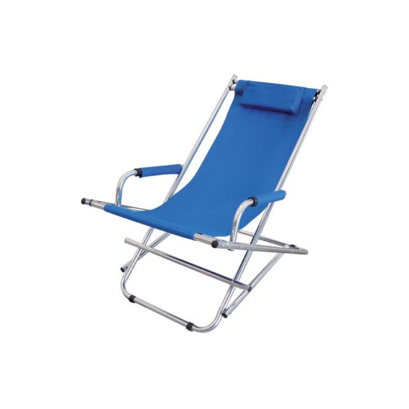 Sdraio relax Domus alluminio/poly blu cm 97x54 h.cm 77 Domus