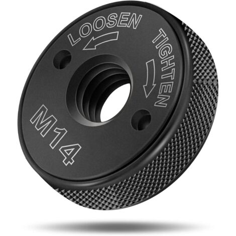 Sds Clic M14 Schnellspannmutter, für alle Winkelschleifer Aeg, Black & Decker, Dewalt, Flex, Hitachi, Metabo, Makita etc. (1 Spannmutter) - Schwarz