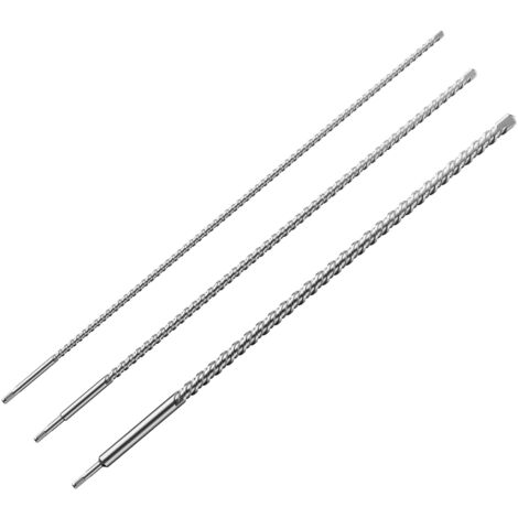 Jeu de 3 Forets à béton pour perforateur Support SDS 1000 Set 3 pcs. Mèche ø 12 16 24 Mur Pierre