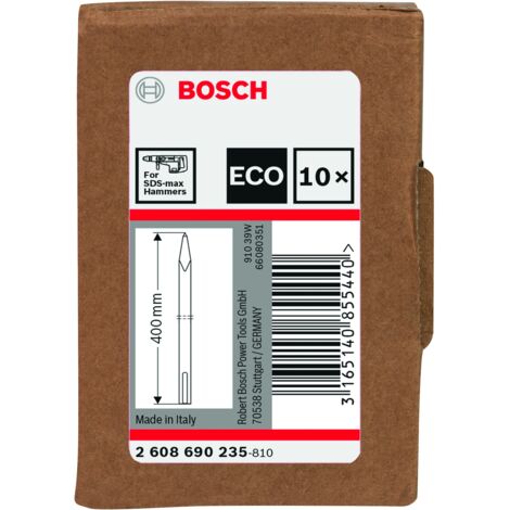 SDS Max 400 mm Jeu d’embouts 10 pièces BOSCH 2608690235
