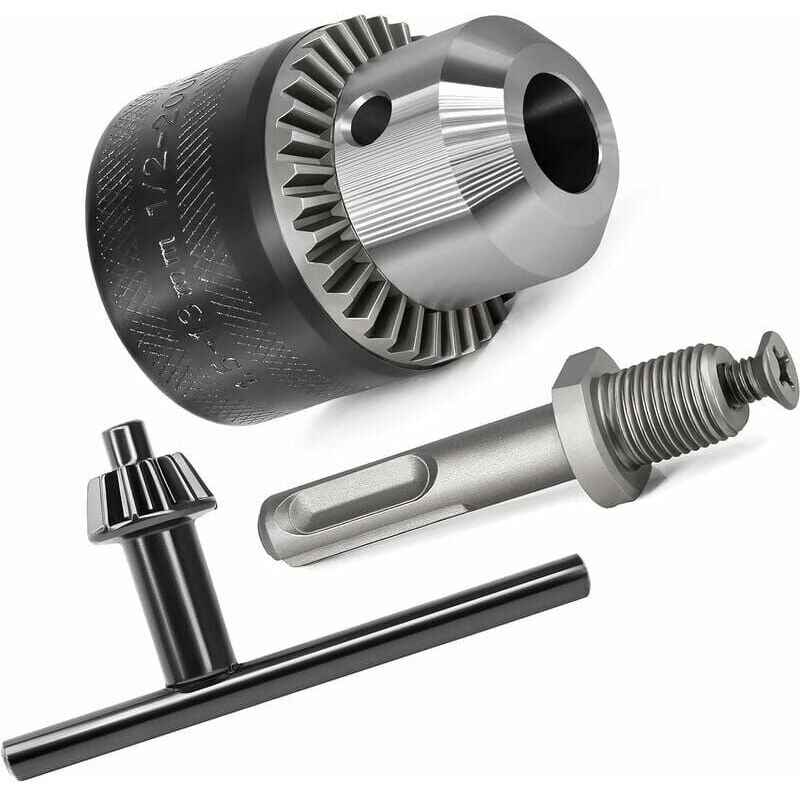 Image of SDS-Plus 1,5–13 mm 1/2–20 unf Bohrfutteradapter mit Schlüssel Ymyny