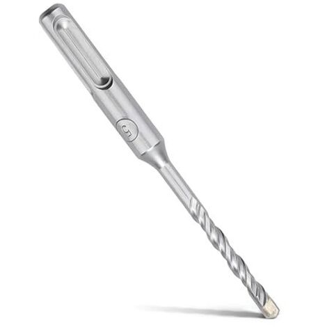 SDS Plus Bohrer 5 x 110 mm, mit 4 Hartmetallschneiden und Doppelspirale, Hammerbohrer für Beton, Stein, Naturstein