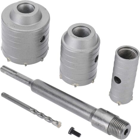 SDS Plus Hole Saw Drill Bits for Concrete, Cement, Stone, Wall - 65mm, 50mm, 30mm