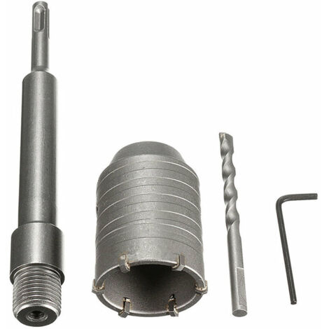 SDS Plus tige béton ciment pierre 50 mm mur scie cloche foret 200 mm tige nouveau