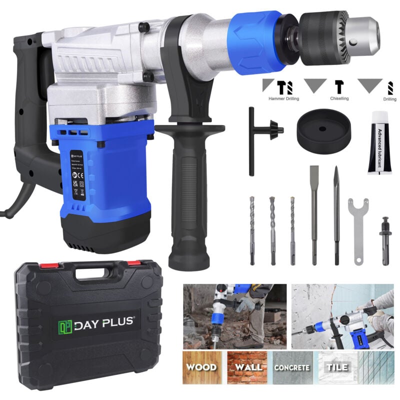 Sds plus tungstène Chrome Cobalt alliage marteau perforateur à percussion burin avec boîtier