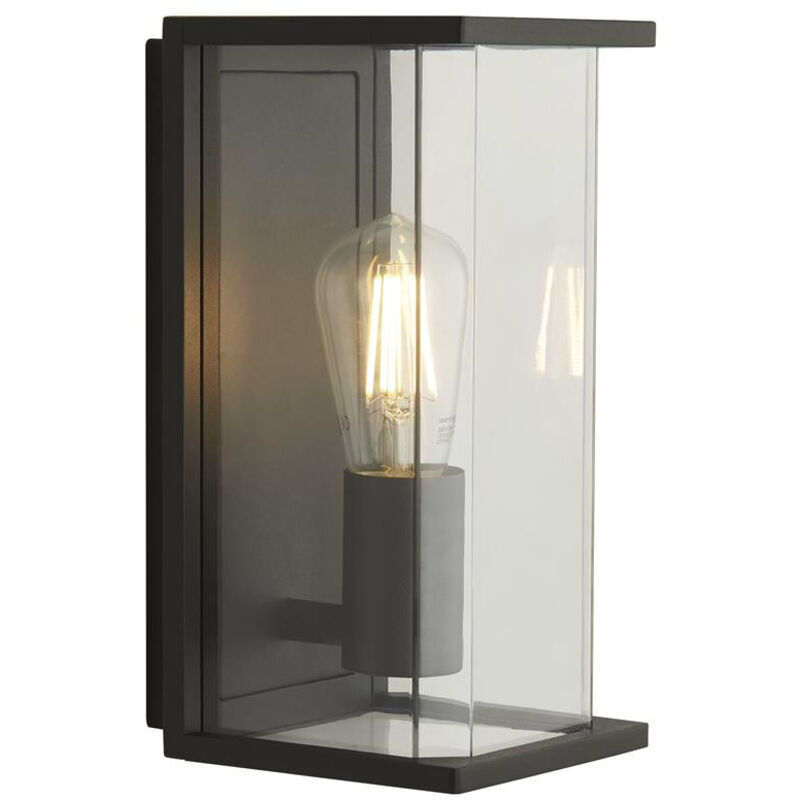 Bakerloo1 Ljus E27 Utomhuslåda Vägg/veranda Ljus Mörkgrå, Klarglas IP44 - Searchlight
