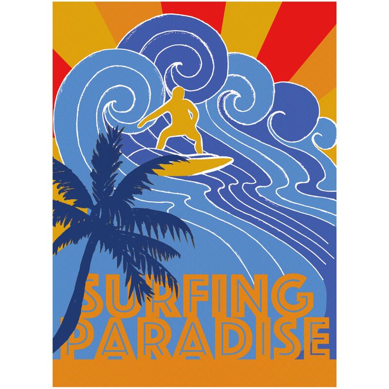

SEA - Póster Artístico Firmado – Surfing Paradise - 40x60cm