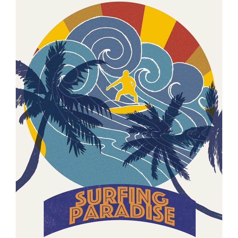 

Beneffito - SEA - Póster Artístico Firmado – Surfing Paradise 2 - 40x60cm
