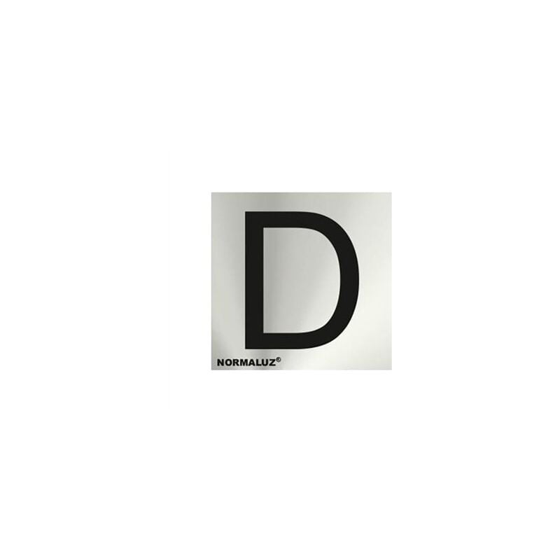 Image of Adesivo lettera d in acciaio inox 5cm rd717140