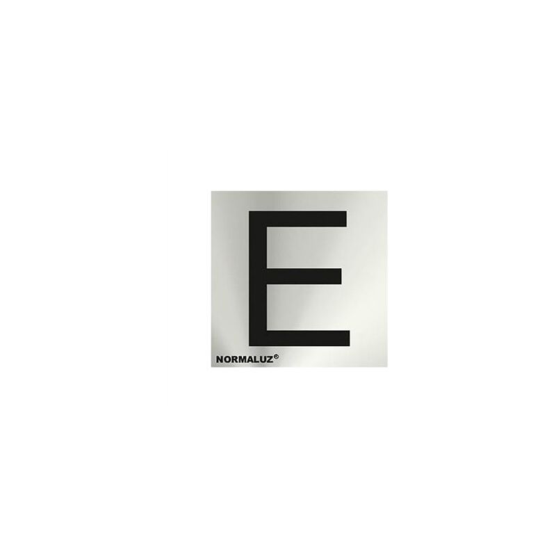 Image of Adesivo lettera e in acciaio inox 5cm rd717141
