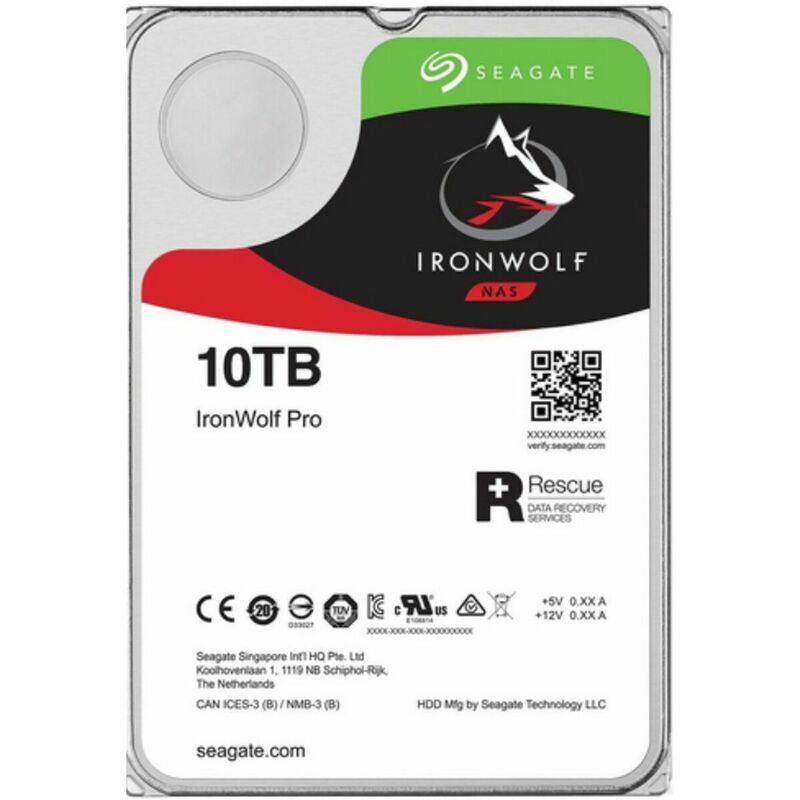 

Disco Duro IRONWOLF PRO AIR 10TB 3,5' NAS - Seagate