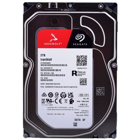 Seagate IronWolf ST2000VN003 disco rigido interno 2 TB 5400 Giri/mi...