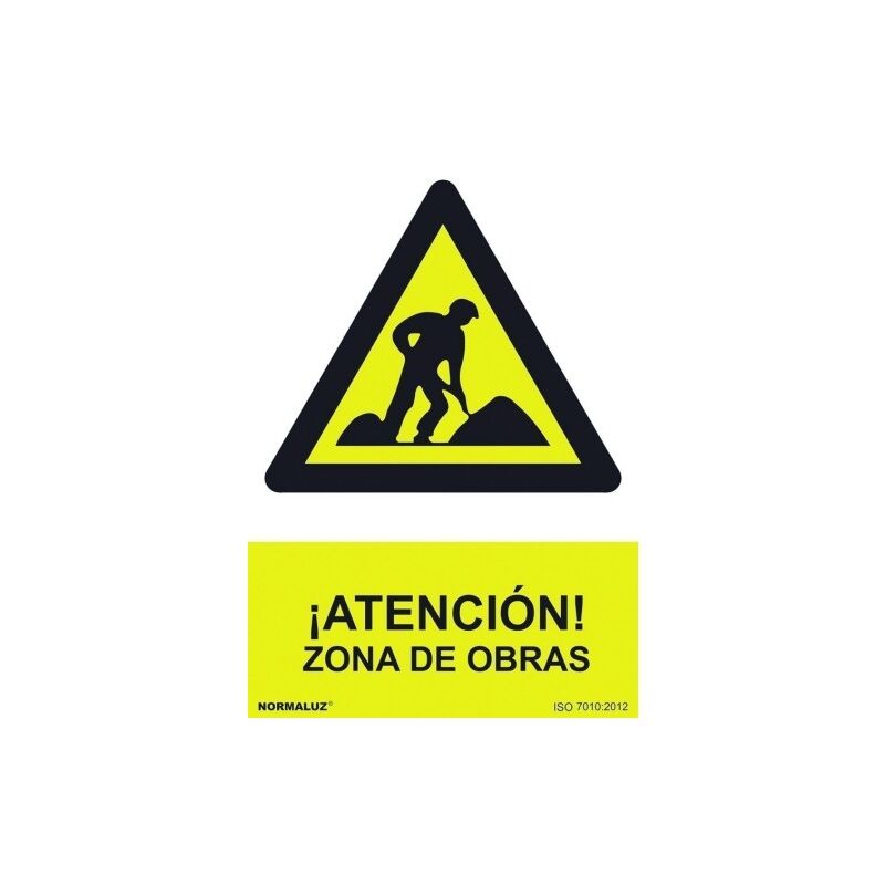 

Normaluz - Señal 210X300Mm Pvc Atencin, Zona De Obras Rd30024