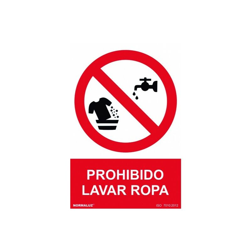 

Normaluz - Señal 210X300Mm Pvc Prohibido Lavar Ropa Rd40057