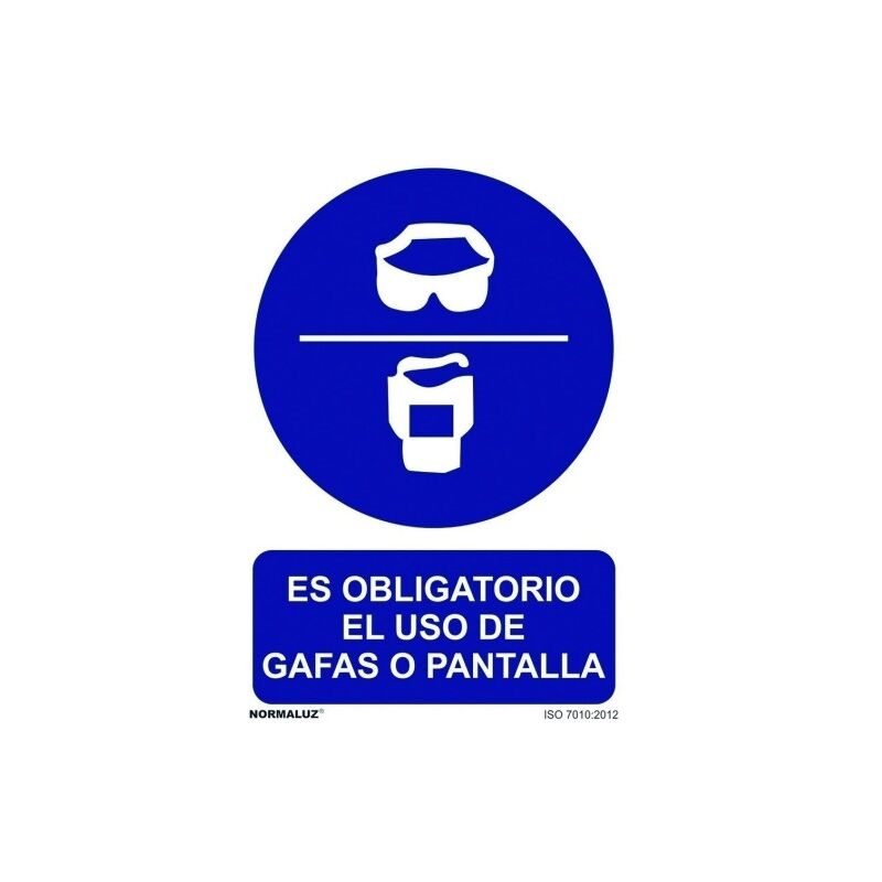 

Señal 210X300Mm Pvc Uso Obligatorio Gafas Pantalla Rd20018