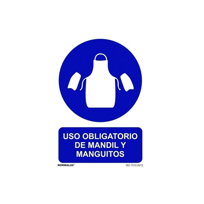 

Señal 210X300Mm Pvc Uso Obligatorio Mandil Y Mangui Rd20021