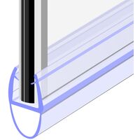 Seal 8 - 900 mm Glass Shower Door Rubber Seal Strip Gap 8 mm