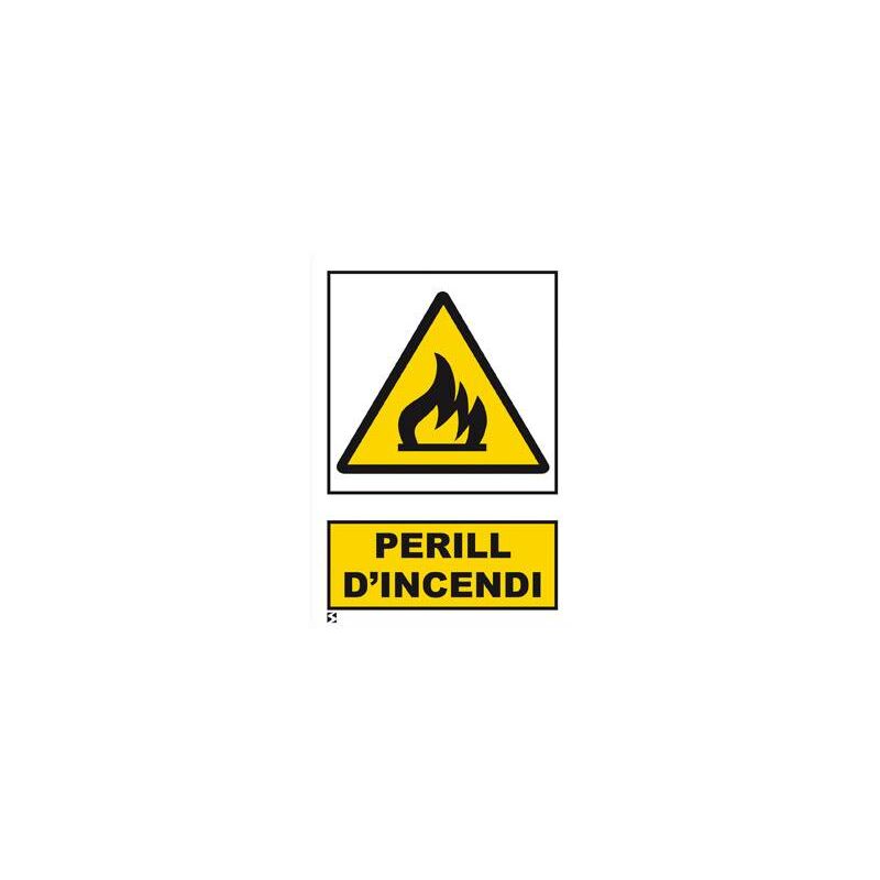 

Señal Advertencia Perill D' Incendi Serigrafia Mataro