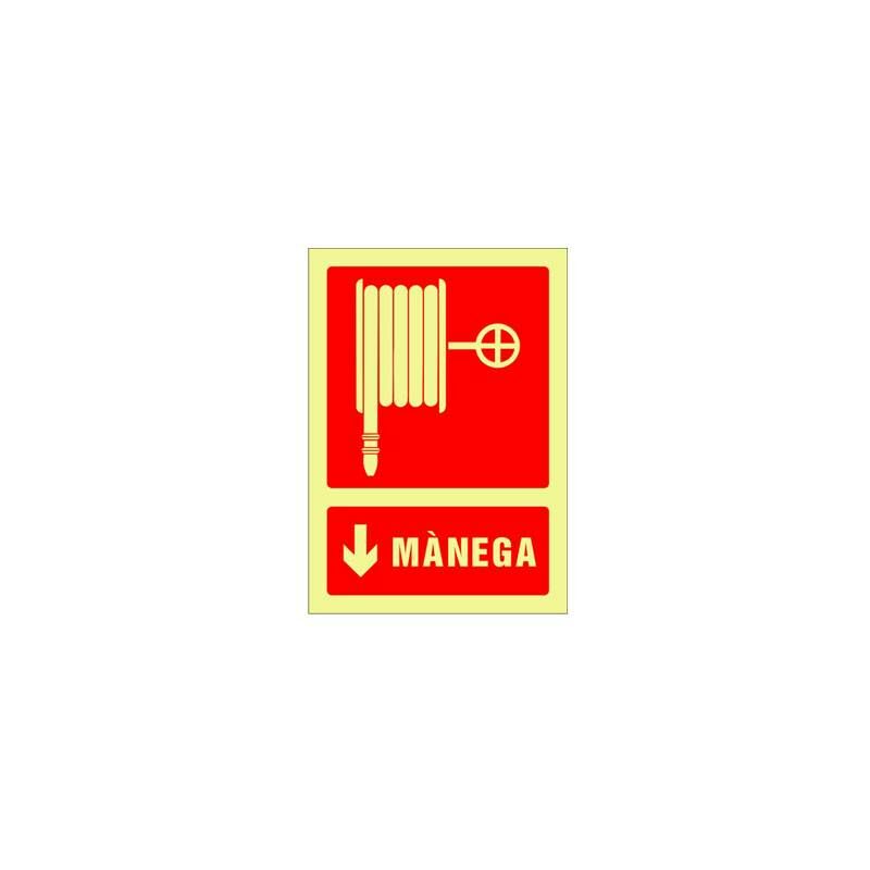 

Señal fotoluminiscente contra incendio catalan