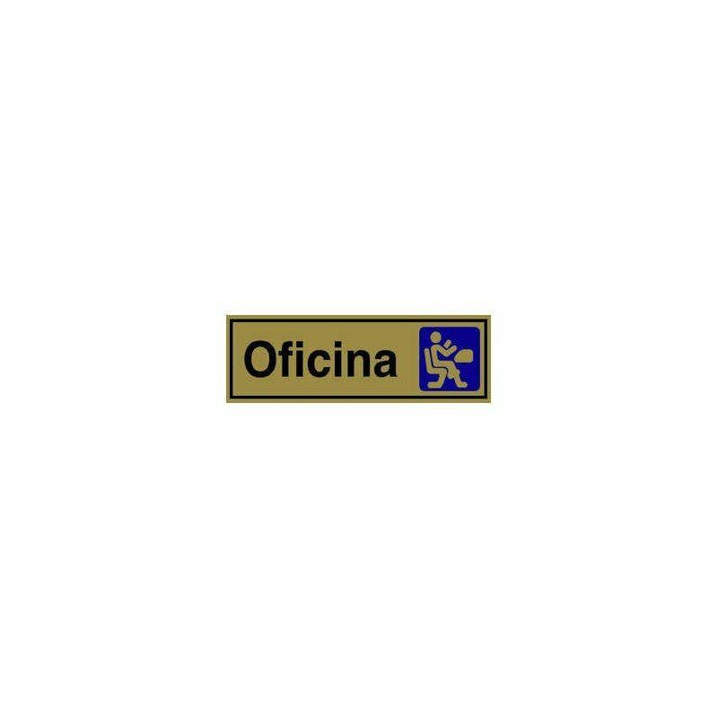 

Señal Laton Oro 180X60 Oficina