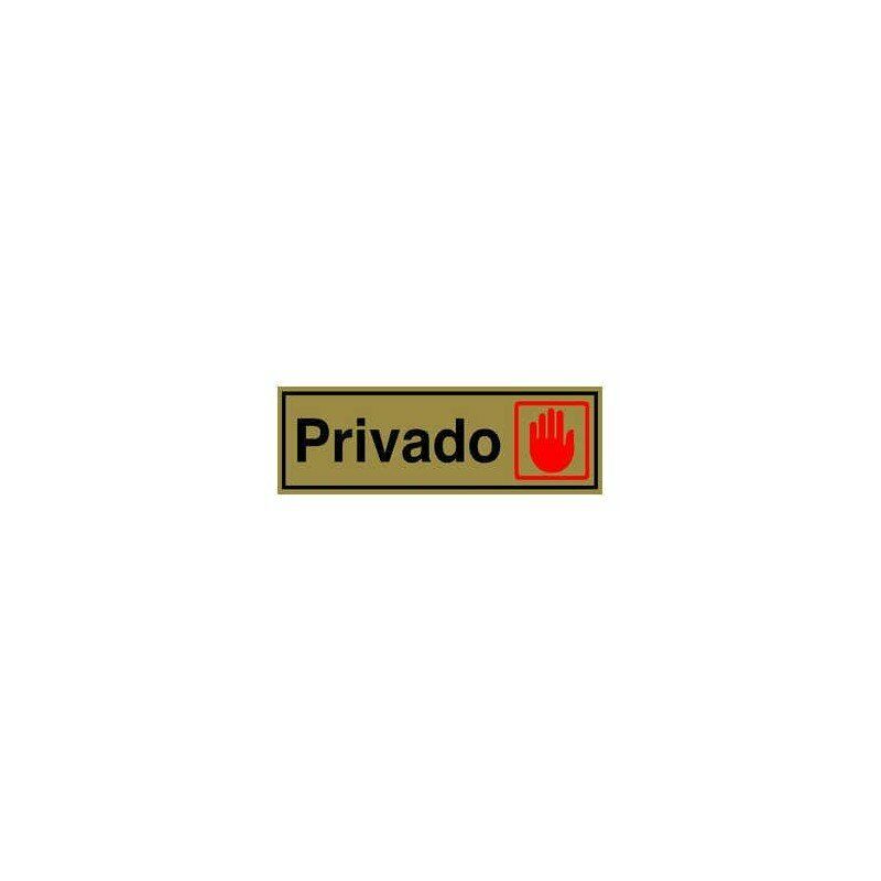 

Señal Laton Oro 180X60 Privado