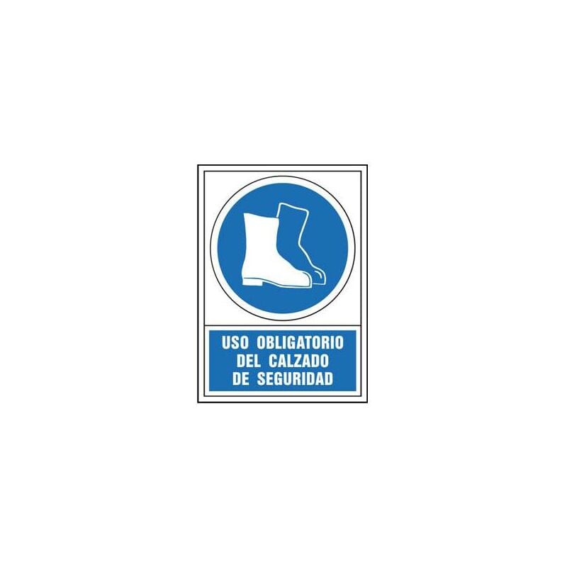 

Señal pequeña obligatorio uso calzado seguridad
