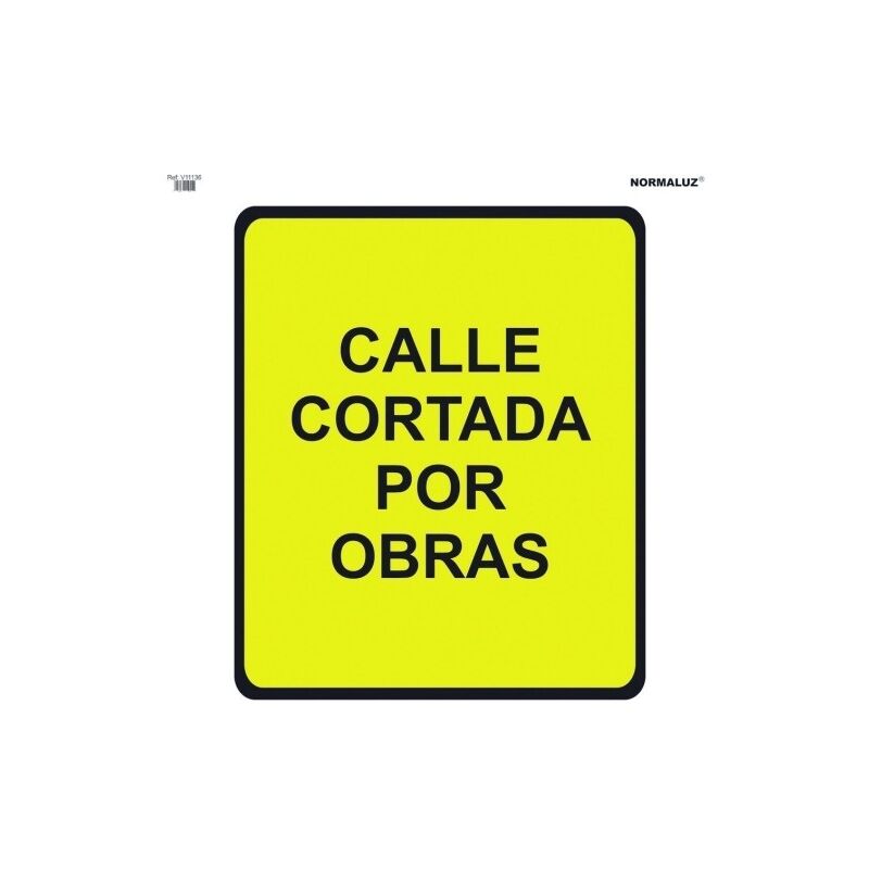 

Señal Vial 700X700Mm Bolsa Textil Calle Cortada Obras V11136